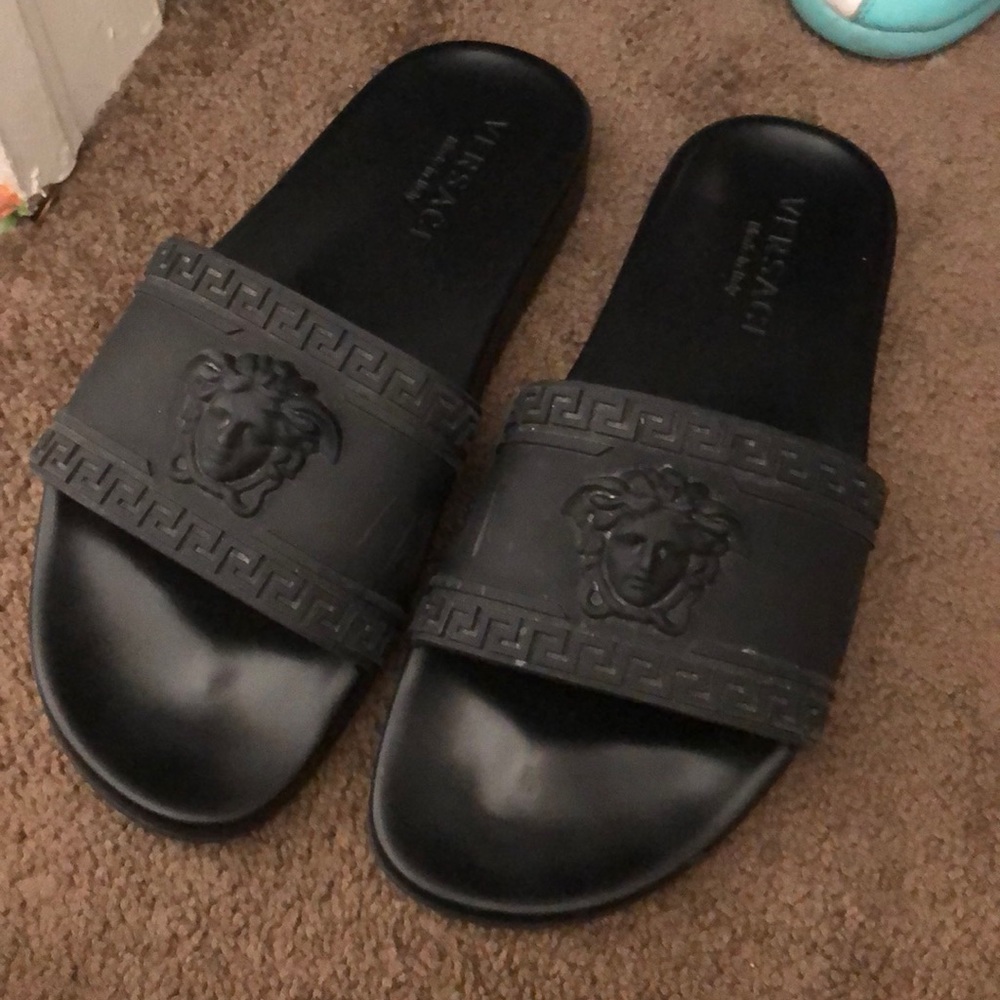 Versace men slides size 8 men
